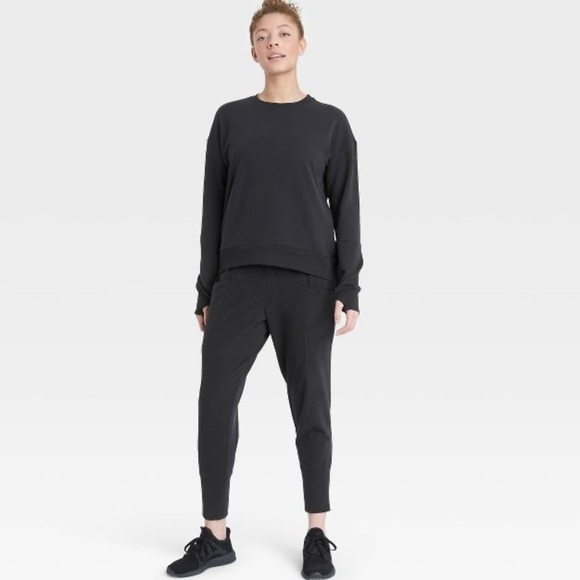 Women's High-Rise Ribbed Jogger Pants 25.5" - All in Motion™ NWT XS - Picture 1 of 6